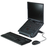3M™ Vertical Notebook Computer Riser With Cable Management, 9" X 12" X 6.5" To 9.5", Black-charcoal Gray, Supports 20 Lbs freeshipping - TVN Wholesale