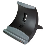3M™ Vertical Notebook Computer Riser With Cable Management, 9" X 12" X 6.5" To 9.5", Black-charcoal Gray, Supports 20 Lbs freeshipping - TVN Wholesale