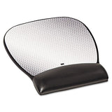 3M™ Precise Leatherette Mouse Pad W-wrist Rest, Nonskid Base, 8-3-4 X 9-1-4, Black freeshipping - TVN Wholesale