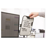3M™ Monitor Whiteboard, 10 Sheet Capacity, Plastic, Black-white freeshipping - TVN Wholesale