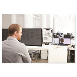3M™ Monitor Whiteboard, 10 Sheet Capacity, Plastic, Black-white freeshipping - TVN Wholesale