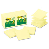Post-it® Greener Notes Recycled Pop-up Notes, 3 X 3, Canary Yellow, 100-sheet, 12-pack freeshipping - TVN Wholesale