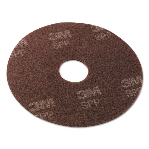 Scotch-Brite™ Surface Prep Floor Pads, 16" Diameter, Brown, 10-carton freeshipping - TVN Wholesale