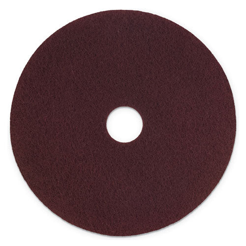 Scotch-Brite™ Surface Preparation Pad Plus, 17" Diameter, Maroon, 5-carton freeshipping - TVN Wholesale