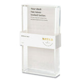 Noted by Post-it® Brand Acrylic Pen Tray, Holds 3 X 3 Note Pad, 3.5 X 6.5, Clear freeshipping - TVN Wholesale