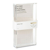 Noted by Post-it® Brand Acrylic Pen Tray, Holds 3 X 3 Note Pad, 3.5 X 6.5, Clear freeshipping - TVN Wholesale