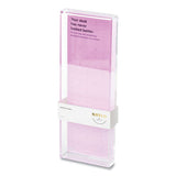Noted by Post-it® Brand Acrylic Note And Pen Tray, Holds 3 X 3 Note Pad, 3.8 X 10.5, Clear freeshipping - TVN Wholesale