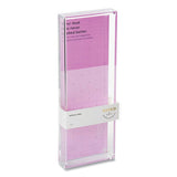 Noted by Post-it® Brand Acrylic Note And Pen Tray, Holds 3 X 3 Note Pad, 3.8 X 10.5, Clear freeshipping - TVN Wholesale