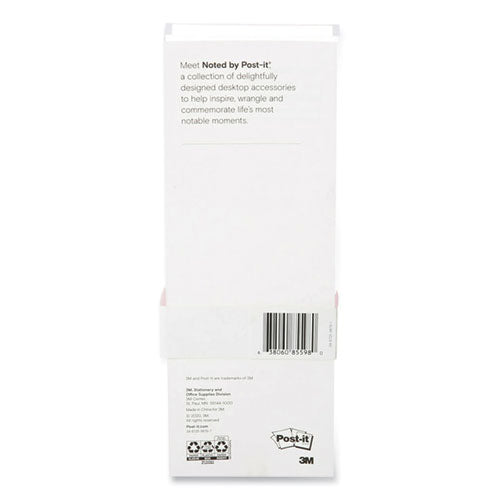 Noted by Post-it® Brand Acrylic Note And Pen Tray, Holds 3 X 3 Note Pad, 3.8 X 10.5, Clear freeshipping - TVN Wholesale