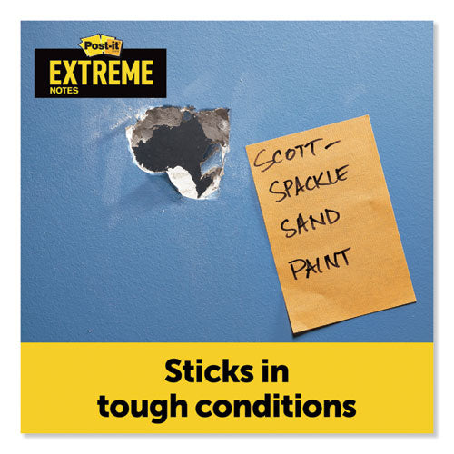 Post-it® Extreme Notes Xl Notes With Holder, Green-orange-yellow, 4.5" X 6.75", 25 Sheets-pad, 9 Pads-pack freeshipping - TVN Wholesale