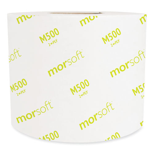 Morcon Tissue Morsoft Controlled Bath Tissue, Septic Safe, 2-ply, White, 3.9" X 4", Band-wrapped, 500 Sheets-roll, 24 Rolls-carton freeshipping - TVN Wholesale