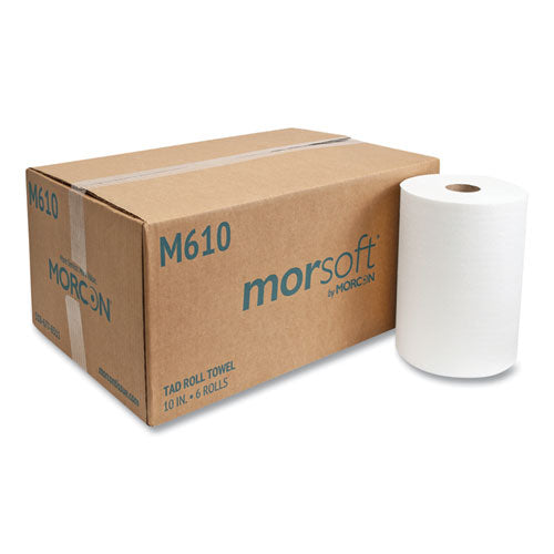 Morcon Tissue 10 Inch Tad Roll Towels, 1-ply, 10" X 500 Ft, White, 6 Rolls-carton freeshipping - TVN Wholesale