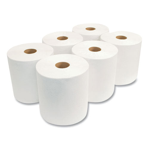 Morcon Tissue Morsoft Universal Roll Towels, 8" X 800 Ft, White, 6 Rolls-carton freeshipping - TVN Wholesale