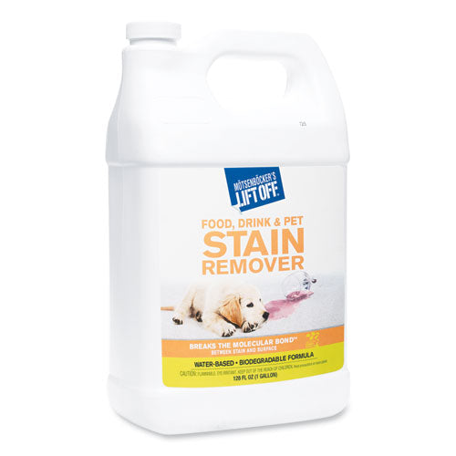 Motsenbocker's Lift-Off® No. 1 Food, Beverage And Pets Stain Remover, Mild Fruity Scent, 1 Gal Pour Bottle, 4-carton freeshipping - TVN Wholesale
