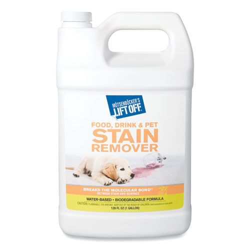 Motsenbocker's Lift-Off® No. 1 Food, Beverage And Pets Stain Remover, Mild Fruity Scent, 1 Gal Pour Bottle, 4-carton freeshipping - TVN Wholesale