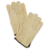 MCR™ Safety Unlined Pigskin Driver Gloves, Cream, Large, 12 Pairs freeshipping - TVN Wholesale