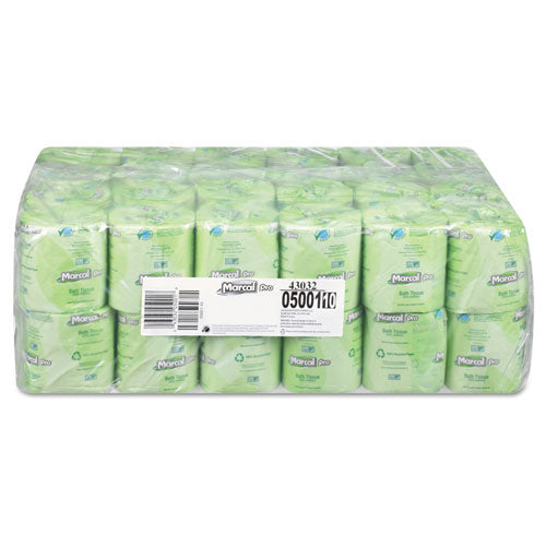 Marcal PRO™ 100% Recycled Two-ply Bath Tissue, Septic Safe, 2-ply, White, 500 Sheets-roll, 48 Rolls-carton freeshipping - TVN Wholesale