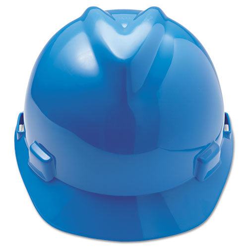 MSA V-gard Hard Hats, Ratchet Suspension, Size 6 1-2 - 8, Blue freeshipping - TVN Wholesale