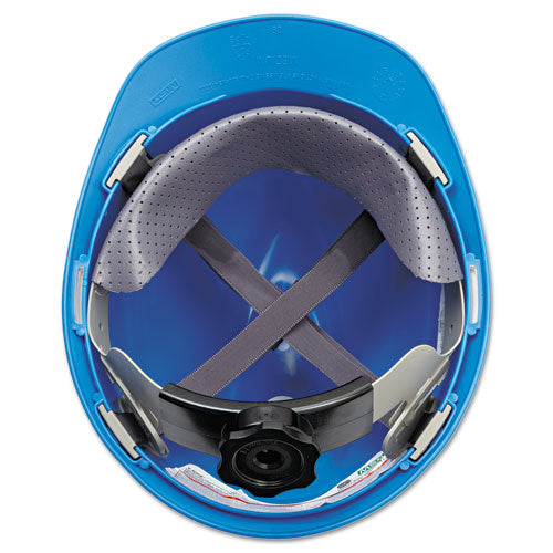MSA V-gard Hard Hats, Ratchet Suspension, Size 6 1-2 - 8, Blue freeshipping - TVN Wholesale