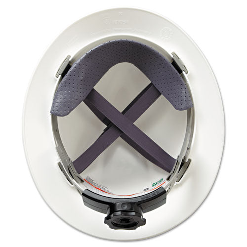 MSA V-gard Full-brim Hard Hats, Ratchet Suspension, Size 6 1-2 - 8, White freeshipping - TVN Wholesale