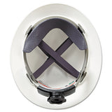 MSA V-gard Full-brim Hard Hats, Ratchet Suspension, Size 6 1-2 - 8, White freeshipping - TVN Wholesale