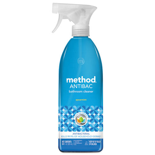 Method® Antibacterial Spray, Bathroom, Spearmint, 28 Oz Spray Bottle, 8-carton freeshipping - TVN Wholesale