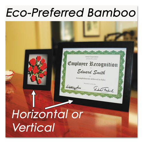 NuDell™ Bamboo Frame, 8 1-2 X 11, Black freeshipping - TVN Wholesale