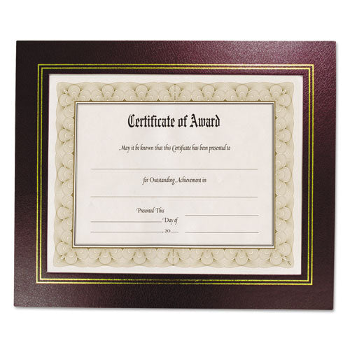 NuDell™ Leatherette Document Frame, 8-1-2 X 11, Burgundy, Pack Of Two freeshipping - TVN Wholesale