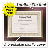 NuDell™ Leatherette Document Frame, 8-1-2 X 11, Burgundy, Pack Of Two freeshipping - TVN Wholesale