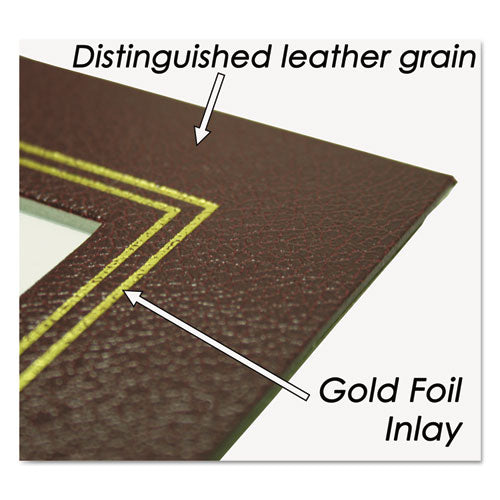 NuDell™ Leatherette Document Frame, 8-1-2 X 11, Burgundy, Pack Of Two freeshipping - TVN Wholesale