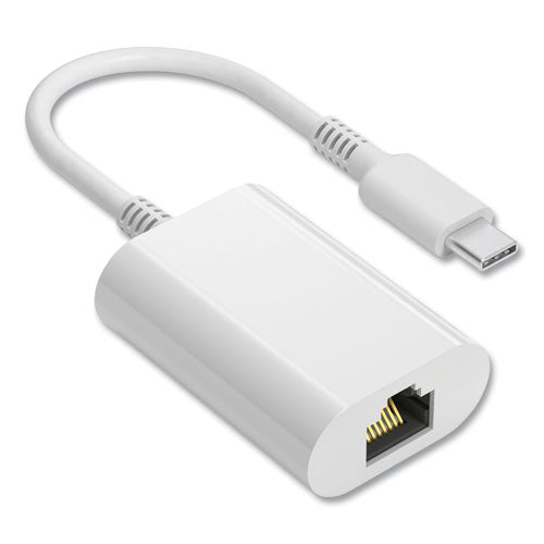 NXT Technologies™ Usb To Ethernet Adapter, Usb Type C Male-rj-45 Female, 6, White freeshipping - TVN Wholesale