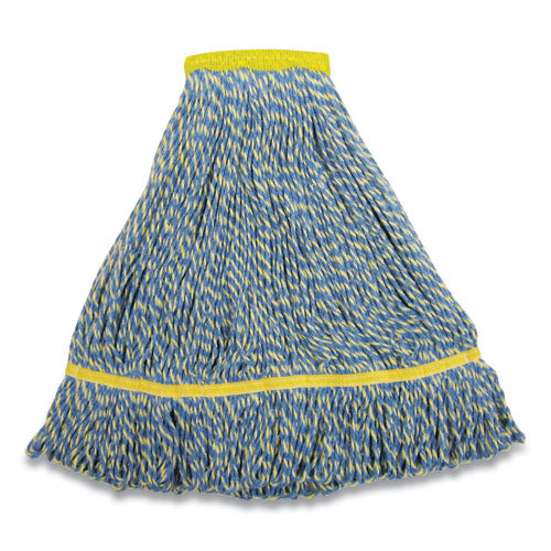 O'Dell® Mfsm Series Mop Head, Rayon-synthetic Microfiber Blend, 14 Oz, 1.5" Headband, Blue freeshipping - TVN Wholesale