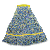 O'Dell® Mfsm Series Mop Head, Rayon-synthetic Microfiber Blend, 14 Oz, 1.5" Headband, Blue freeshipping - TVN Wholesale