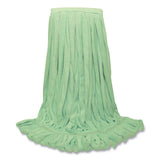 O'Dell® Echofiber Microfiber Loop Mop, Large, Split Microfiber, 16 X 16, 1.5" Headband, Green, 12-carton freeshipping - TVN Wholesale