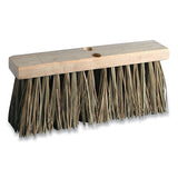 O'Dell® Palmyra Street Broom Head, 3.25" Brown Bristles, 16" Brush freeshipping - TVN Wholesale