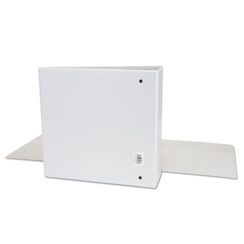 Office Impressions® Economy Round Ring View Binder, 3 Rings, 3" Capacity, 11 X 8.5, White freeshipping - TVN Wholesale