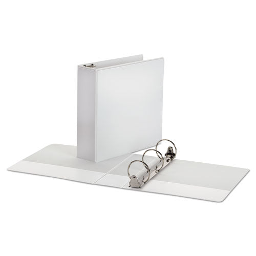Office Impressions® Economy Round Ring View Binder, 3 Rings, 3" Capacity, 11 X 8.5, White freeshipping - TVN Wholesale