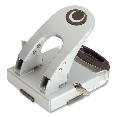Officemate 50-sheet Deluxe Two-hole Punch, 1-4" Holes, Gray-blue freeshipping - TVN Wholesale