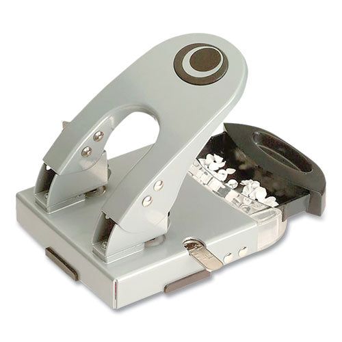 Officemate 50-sheet Deluxe Two-hole Punch, 1-4" Holes, Gray-blue freeshipping - TVN Wholesale