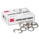 Officemate Book Rings, 1" Diameter, 100-box freeshipping - TVN Wholesale