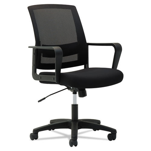 OIF Mesh Mid-back Chair, Supports Up To 225 Lb, 17" To 21.5" Seat Height, Black freeshipping - TVN Wholesale
