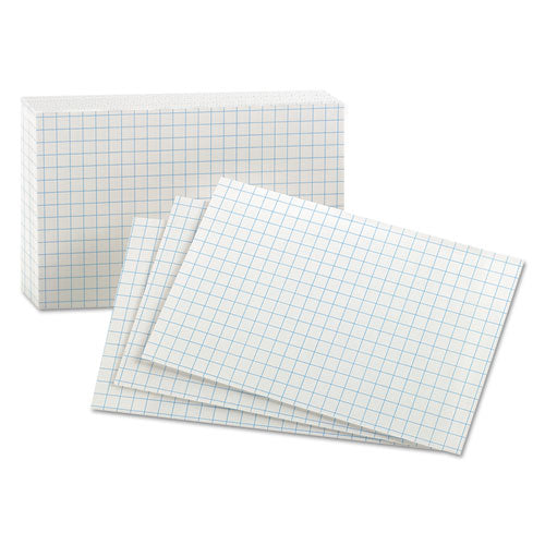 Oxford™ Grid Index Cards, 3 X 5, White, 100-pack freeshipping - TVN Wholesale
