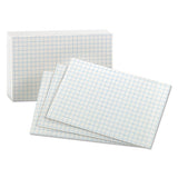 Oxford™ Grid Index Cards, 3 X 5, White, 100-pack freeshipping - TVN Wholesale