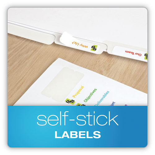 Oxford™ Custom Label Tab Dividers With Self-adhesive Tab Labels, 5-tab, 11 X 8.5, White, 5 Sets freeshipping - TVN Wholesale
