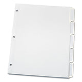 Oxford™ Custom Label Tab Dividers With Self-adhesive Tab Labels, 5-tab, 11 X 8.5, White, 5 Sets freeshipping - TVN Wholesale