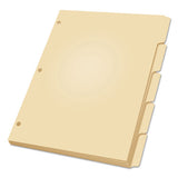 Oxford™ Write-on Tab Dividers, 5-tab, 11 X 8.5, Manila, 20 Sets freeshipping - TVN Wholesale
