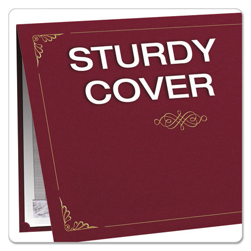 Oxford™ Certificate Holder, 11 1-4 X 8 3-4, Burgundy, 5-pack freeshipping - TVN Wholesale
