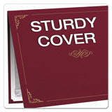 Oxford™ Certificate Holder, 11 1-4 X 8 3-4, Burgundy, 5-pack freeshipping - TVN Wholesale