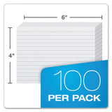 Oxford™ Ruled Index Cards, 4 X 6, White, 100-pack freeshipping - TVN Wholesale