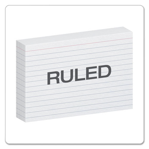 Oxford™ Ruled Index Cards, 4 X 6, White, 100-pack freeshipping - TVN Wholesale